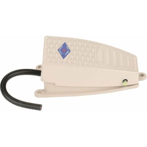 Commutateur de pied boîtier en aluminium normalement ouvert Commutateur de pédale de commande de contact momentané pour outil électrique compatible (1/5)