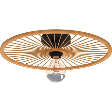 Plafoniera Vintage Leominster Acciaio Nero 1 Luce E27 (1/5)