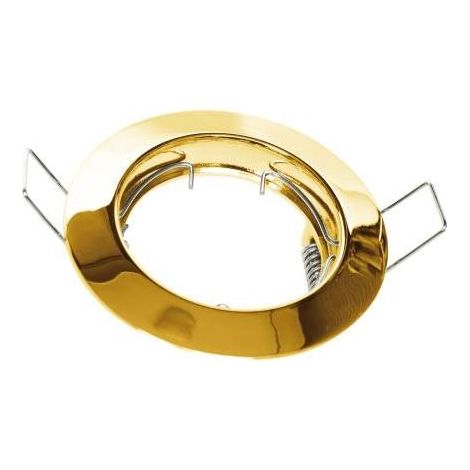 Faretto Incasso Lampade Led/Alogene, Oro Satinato
