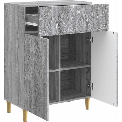 Sideboard/Anrichte/Buffet Grau Sonoma 66 x 34,5 x 90 cm Holzwerkstoff LXWW839890 (1/5)