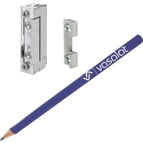 EffEff Türöffner 118E FaFix 10-24V AC/DC - elektrischer Türöffner mit Aufschraubstück 118.130, universal einsetzbar, Dauerbetrieb, Stahl verzinkt