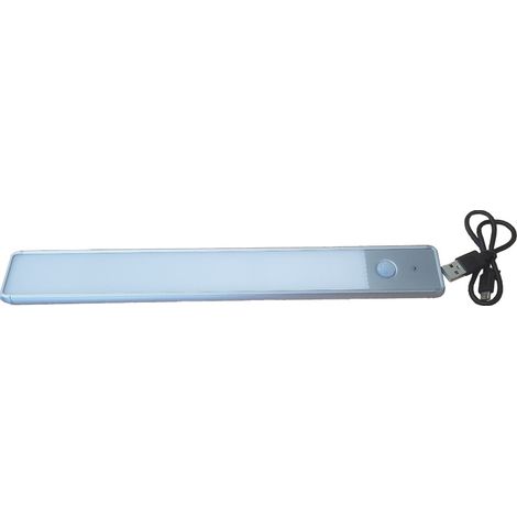 Reglette led - Angle d'éclairage : 120° - Couleur de la lumière : Blanc neutre - Décor : Argent - Longueur : 300 mm - SC HERRAJES