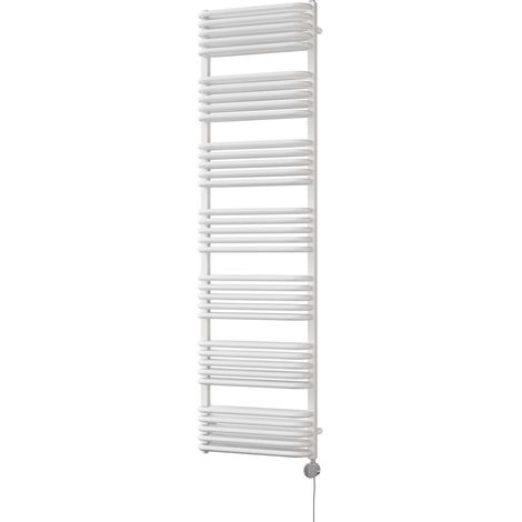 Crossmoor - White Electric Towel Rail H1800mm x W500mm 1200w Thermostatic (1/2)