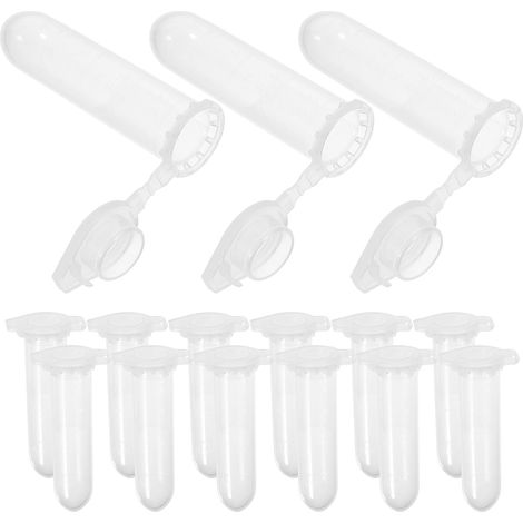 Tube à Centrifuger en Polypropylène 2ml Blanc avec Fond Rond et Échelle Graduée Précise pour Fournitures de Laboratoire Pack de 500 Pièces (1/5)