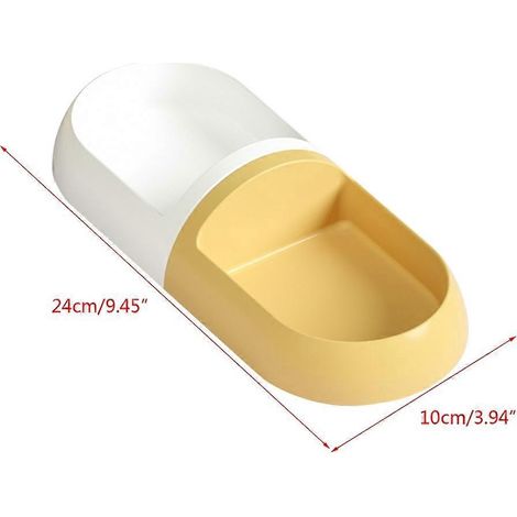 Gamelles détachables pour chat, gamelles pour nourriture et eau, distributeur d'eau, anti-fuite 2 en 1 (1/4)