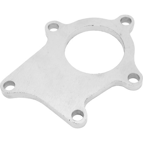 Bride de sortie turbo 5 trous à souder, collecteur échappement universel T3/T4, bride downpipe en acier doux T-304, platine inox compatible tubo (1/5)