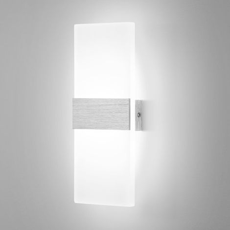 Lumière murale LED intérieure 12W, éclairage moderne haut et bas, idéal pour la chambre à coucher, Hallway, économie d'énergie] (1/5)