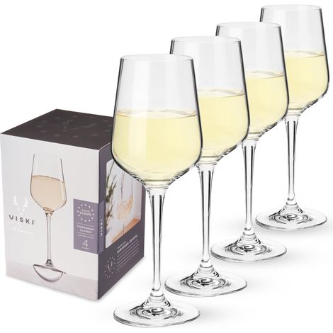 Lot de 4 verres à chardonnay en cristal européen sans plomb, 443 ml (1/5)