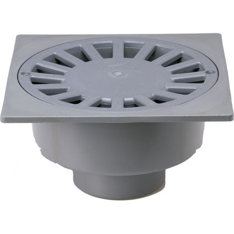 C-201 PVC Vertical Outlet Siphonic Floor Drain 200 x 200 x 90 Ø CREARPLAST