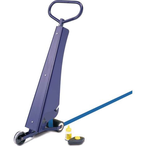 Moravia Set de marquage PROline-tape appareil 2 rouleaux bleu 50 mm x 33 m + corde à tracer + craie (1/2)