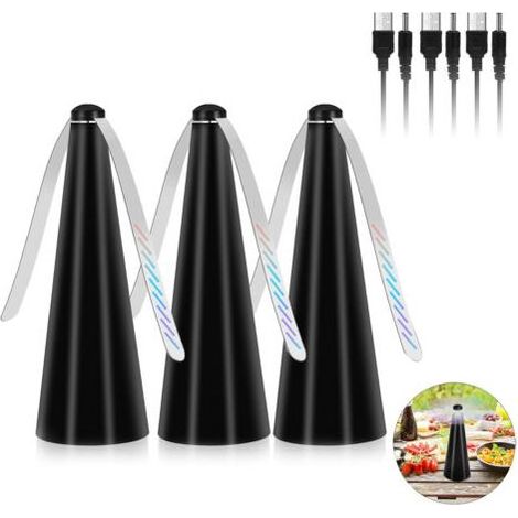 Ventola anti-zanzara 3pcs – Repellente pale flessibili – Protettivo cibo per pic-nic e barbecue – Alimentazione USB (1/5)