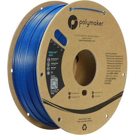 Filament imprimante 3D Polymaker asa galaxy blue 1,75 mm 1 kg