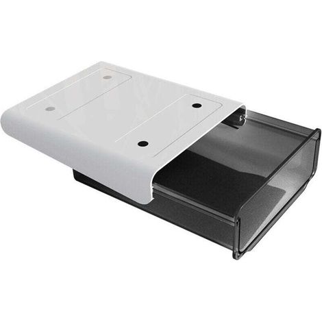 Tiroir sous Bureau Coulissant à Coller - Tiroir Rangement Plastique Polyvalent avec Adhésif - Bureau Tiroir pour Fournitures Scolaires - Tiroir sous Meuble pour Loisirs Créatifs