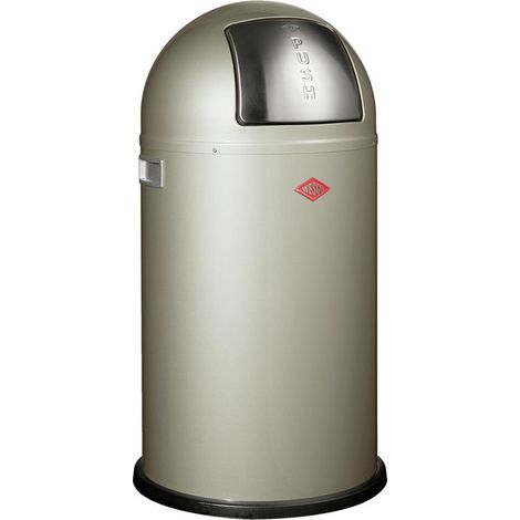 Wesco Mülleimer Pushboy neusilber (1/3)