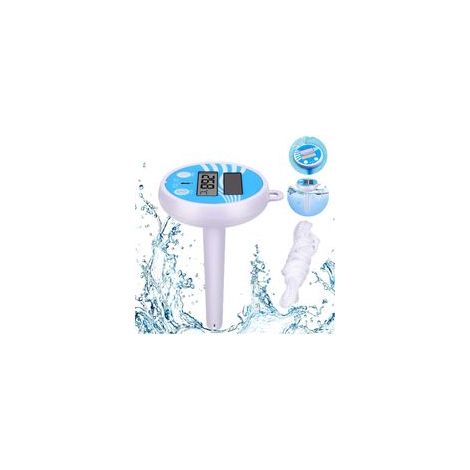 Thermomètre de piscine flottant solaire avec écran LCD – Plage de température 0 à 50°C – Pour piscine, spa, aquarium (1/5)