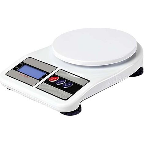 Balance de cuisine - AVIZAR - 10 kg - Rechargeable USB - Écran LED - Blanc (1/5)