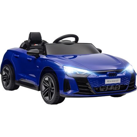 Voiture électrique enfant 12V avec télécommande parentale et effets sonores lumineux modèle Audi RS E-tron GT bleu (1/5)