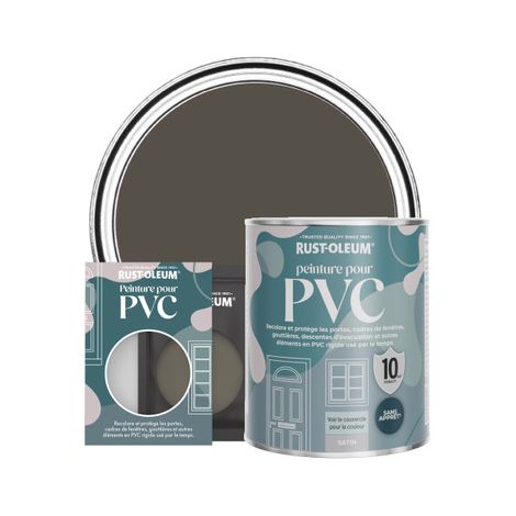 Peinture pour PVC, Finition Satinée - Brun Terre (1/3)