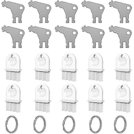 Clé pour distributeur d'essuie-mains en papier, lot de 20 clés de rechange universelles pour distributeur de papier toilette (1/5)