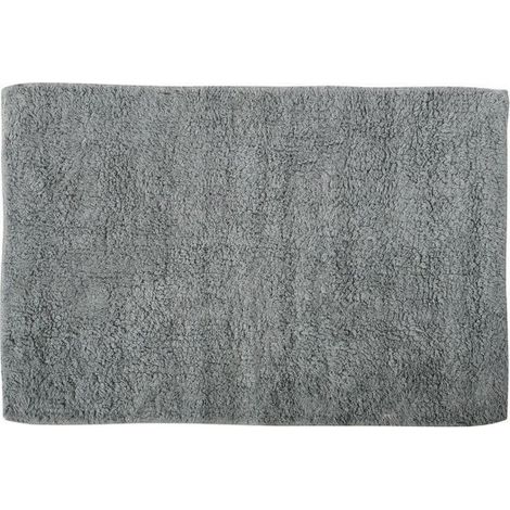 Alfombra de baño de algodón 45x70cm Gris MSV (1/5)