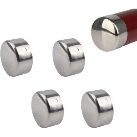 BUNTHAUS PA Set mit 2 Paar Handlauf-Endkappen aus Edelstahl für 45-mm-Geländer (1/4)