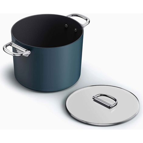 Antihaft-Pfanne Joseph Joseph Space de 25 cm (8,5 qt), Klappgriff de Edelstahl, geeignet für Induktion und Backofen bis 232°C, einfache Lagerung.