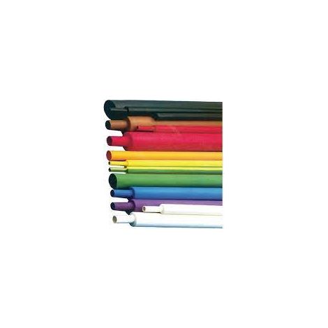Gaine Thermo retractable 24/8mm rouge en barre de 1m Klauke