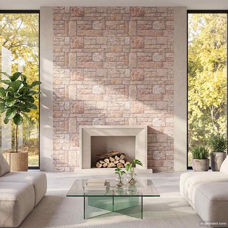 vidaXL Pannelli da parete 10 pz 100 x 50 cm Marrone chiaro e bianco