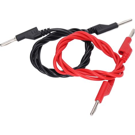 Câbles de test à fiches bananes de 4 mm, connecteurs empilables mâle-mâle, fil de test haute tension (1/5)