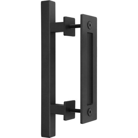 Nouveau Poignée de porte de grange coulissante, poignée de quincaillerie affleurante pour armoire, ensemble de poignées de meubles, quincaillerie de porte intérieure en bois (1/4)