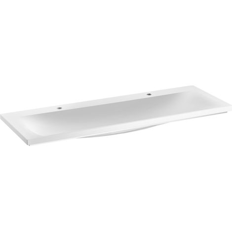 KEUCO ROYAL REFLEX double lavabo encastré en fonte minérale, 2x1 (1/2)