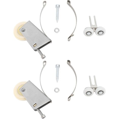 Roues métalliques avec galet coulissant pour fenêtre à pousser et (1/5)