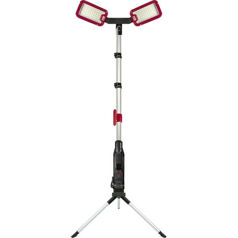 Schwaiger LED-Arbeitsleuchte HWLS1000 2-fach IP65 124 W 800 lm mit höhenverstellbarem Klappstativ Arbeitsleuchten (1/3)