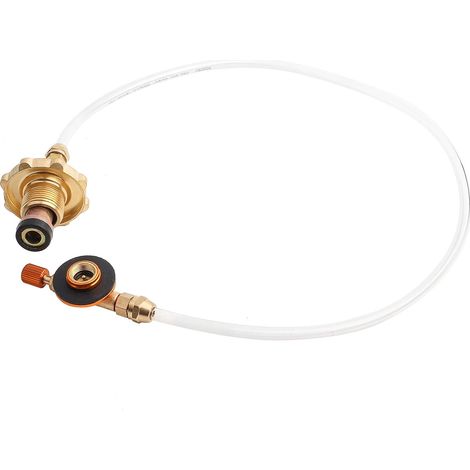 Convertisseur d'adaptateur de recharge de poêle de Camping en plein air, connecteur de réservoir plat de bouteille de gaz GPL (1/5)
