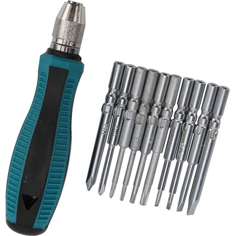 Schraubendreher-Set mit verschiedenen Aufsätzen, multifunktionales Werkzeugset für Heimwerker, 21830 (1/5)