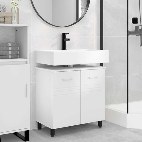 vidaXL Mobiletto da bagno Bianco 60 x 35 x 60 cm Legno