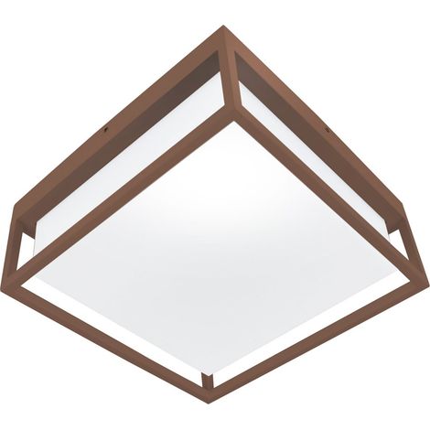 Plafoniera led a soffitto mod. Leon colore corten