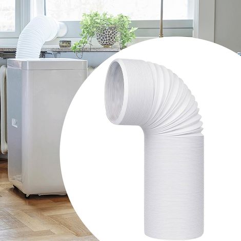 Abluftschlauch für Klimaanlagen, tragbar, 130 mm, für den mobilen Einsatz, Rohrverbinder, Flachlüftungsadapter, 130-mm-Fensteradapter (1/5)