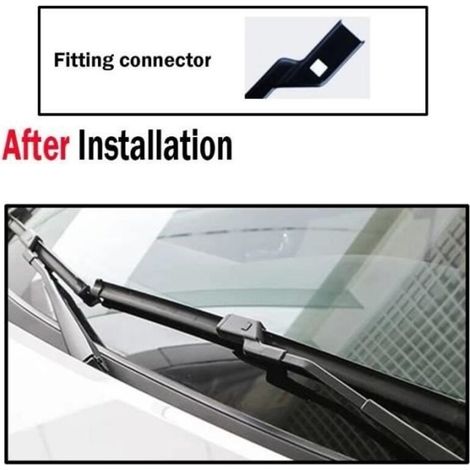 (NOIR)Lot de 3 Balais d'essuie-glace avant + arrière Pour Citroën Berlingo B9 2008 2009 2010 2011 2012 2013 2014 2015 2016 2017