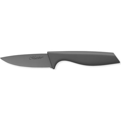 Stahl-Schälmesser 6,8 cm mit Antihaft-Keramikbeschichtung, einzeln MAESTRO MR-1435 (1/3)
