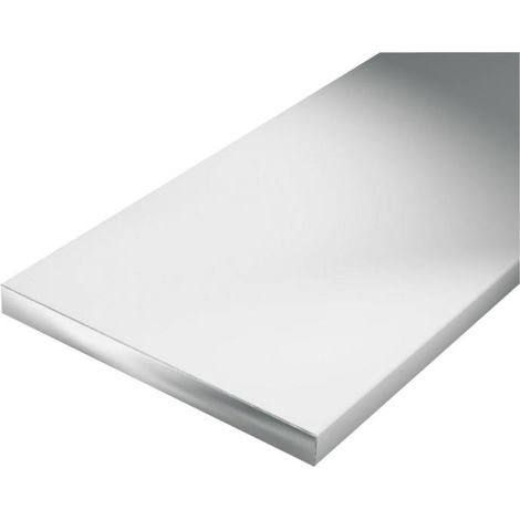Plat en aluminium 1000mm – Barre plate 15x2mm – Finition argent – Pour structures légères et chantiers humides – Alberts (1/2)