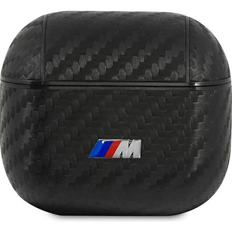 Coque BMW BMA3WMPUCA pour AirPods 3, noir/noir, en polyuréthane, collection Carbon M (1/3)