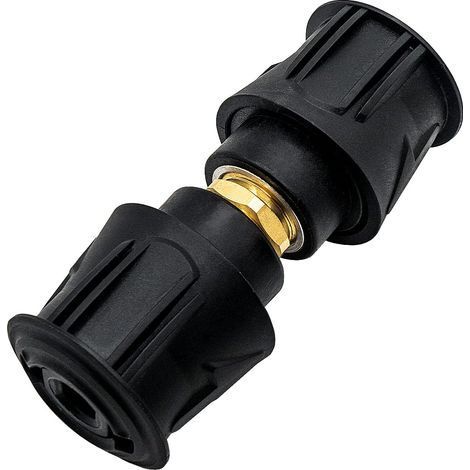 Raccords rapides haute pression pour pistolets et nettoyeurs haute pression, adaptateur pour tuyau uniquement pour les tuyaux Karcher, jusqu'à M22 14 mm filetage femelle, paquet de 2 (1/5)