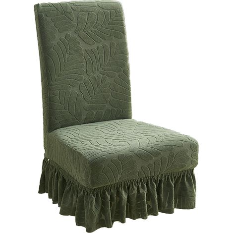 Housse De Chaise - Extensible - Anti-taches - Lavable En Machine - Pour Salle À Manger - 1 Pièce (1/5)