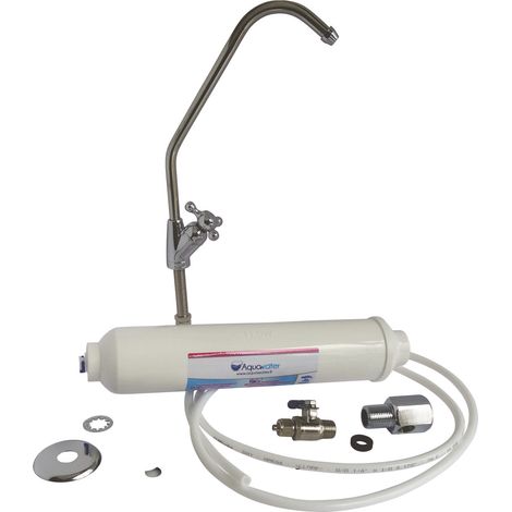 Kit de filtration sous évier complet avec robinet inclus et jeu de raccordement (1/2)