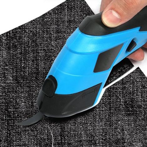 Ciseaux électriques portables rechargeables pour carton, tissu et cuir. (1/5)