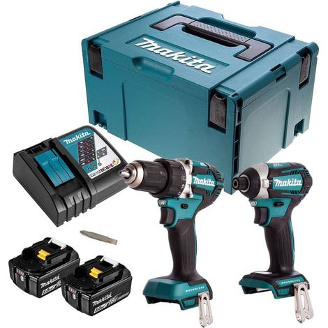 Pack 2 Werkzeuge 18V Li-Ion LXT (2x5,0 Ah) (DDF484 + DTD154) - MAKITA DLXCBO001