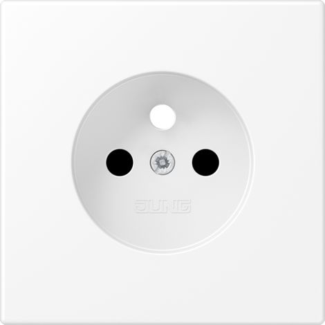 enjoliveur - pour prise de courant 2p+t - ls - blanc mat - jung ls1521fkiwwmpl-1