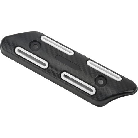 Pare-chaleur universel pour tuyau d'échappement de 27 à 51 mm, compatible avec les motos, quads, VTT et scooters (blanc). (1/5)