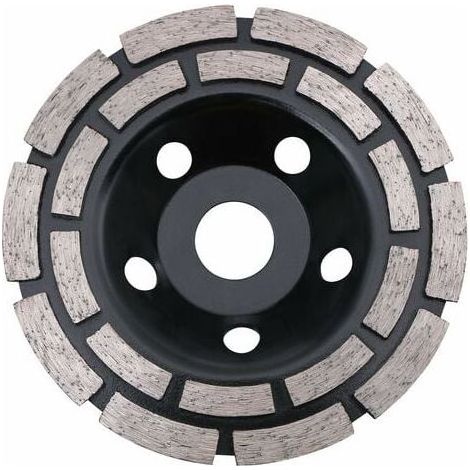 Disque diamant double rangée 125 mm pour béton pierre granit – Meule de ponçage universelle (1/4)